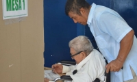 los adultos mayores respondieron masivamente al proceso electoral.