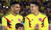 James Rodríguez y Falcao.