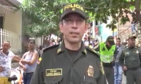 El coronel Gustavo Berdugo, comandante de la Policía Metropolitana de Santa Marta.