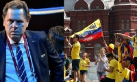 Ramón Jessurum presidente de la Fedefútbol-Hinchas de Colombia en Rusia. 