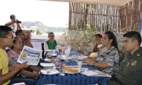 Reunión entre dependencias de la Alcaldía y comerciantes de San Andresito.