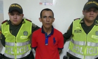 Policía Metropolitana de Santa Marta Alias 'El Militar', capturado en Santa Marta.