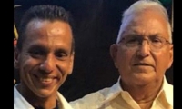 El Fuete Clemente Caballero en compañía de su padre, Édgar Caballero.