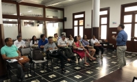 Aspecto de la reunión desarrollada en las instalaciones de la Gobernación del Magdalena.