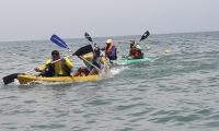 El Kayak también hizo parte de las competencias.