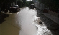 El sector se inunda cada vez que llueve. 