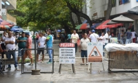 Protesta de comerciantes de San Andresito.