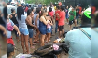 Cierran vía a Taganga por falta de luz. 