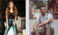  La actriz Carmen Villalobos y Roberto Manrique