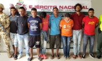 Presuntos miembros de la banda 'Los Desertores'.