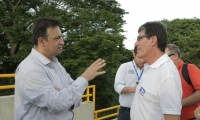 El subdirector del Departamento Nacional de Planeación (DNP), Diego Dorado Hernández, durante su visita a Santa Marta.