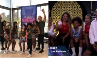 Los Pimienta en el programa en Bogotá.