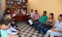 Aspecto del comité de gestión del riesgo del municipio de Ciénaga.