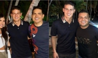 Tata Becerra, James Rodríguez, Peter Manjarrés y Juank Vega