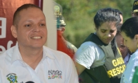 El alcalde de Ciénaga, Edgardo 'Nene' Pérez, y Melissa Martínez García.