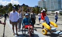 Uno de los grandes logros del Hotel Zuana fue convertir la playa en accesible para personas con discapacidad.