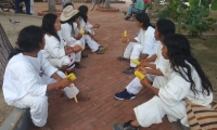Indígenas kogui en el Parque de Bolívar