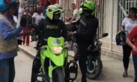 Estos son los patrulleros de la Policía involucrados en el accidente. 