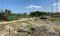 Lote del cual fueron desalojados los invasores.