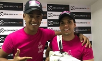 Chente Lozano y José Sastoque durante su visita a Seguimiento.co