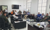 Reunión del Consejo Municipal para la Gestión del Riesgo de Desastres (CMGRD).