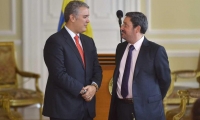 Iván Duque y Francisco Santos