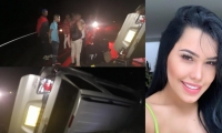 La cantante Ana Del Castillo sufrió un accidente de tránsito este domingo.