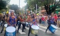 Movilización del paro nacional en Medellín