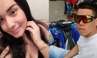 Yesica Mora y Antony de Jesús Lara, dos de los jóvenes fallecidos en el accidente.