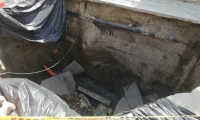 Hundimiento de placa de pavimento en Villas de Alejandría