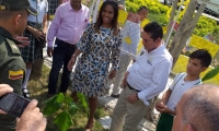 La Ministra visitó el pasado miércoles a Aracataca. 