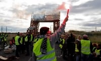 Los enfrentamientos tuvieron lugar en la puerta de la Asamblea Nacional.