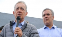 Álvaro Uribe e Iván Duque