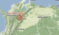 Sismo en el municipio de Los Santos, en Santander