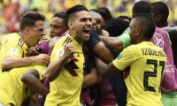 Radamel Falcao, con la selección Colombia.