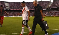 Juan Fernando Quintero salió lesionado y estará seis meses de baja.