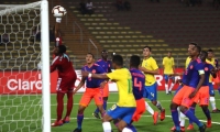 Gol olímpico anotado por Patryck Lanza a Colombia.
