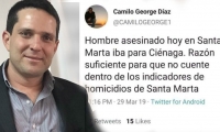 El secretario de Seguridad denunció en su Twitter el montaje del que fue víctima.