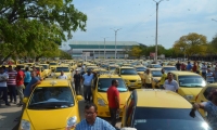 Caravana de taxistas de la ciudad