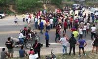 Habitantes de Santa Rosalía protestaban por la falta de agua.
