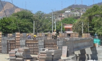 Así van las obras del Puente Bavaria. 