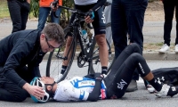 El colombiano era una de los hombres fuertes de su equipo para actuar en el Giro.