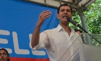 Luis Miguel Cotes, durante el anuncio oficial de su candidatura.