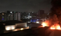 Incendio en el C.C. Buenavista 2 de Barranquilla.