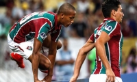 Joao Pedro celebrando uno de los goles de su tripleta frente al Nacional.