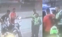 La captura quedó registrada en un video de cámaras de seguridad. 