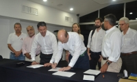 Firma del convenio entre la Alcaldía de Santa Marta y la Agencia Nacional de Contratación Pública a través de la plataforma pública ‘Colombia Compra Eficiente’