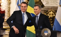 Jair Bolsonaro, presidente de Brasil y Mauricio Macri, presidente de Argentina