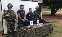 Capturados por el Ejército y la Fuerza Aérea en el sur de Bolívar.