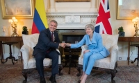Iván Duque, visitó este lunes a la Primera Ministra del Reino Unido, Theresa May